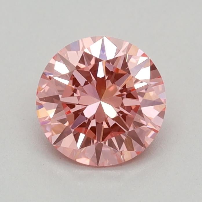 0.40 Ct. Fancy Vivid Pink Round Lab Grown Diamond