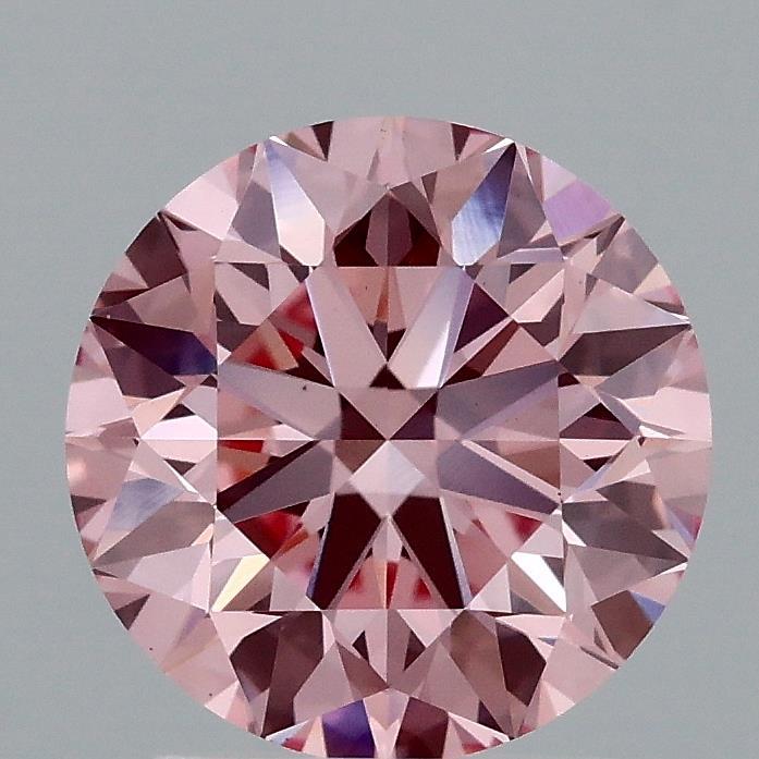2.09 Ct. Fancy Vivid Pink Round Lab Grown Diamond