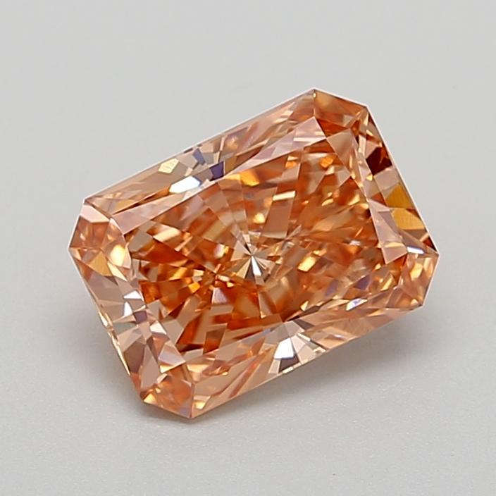 2.07 Ct. Fancy Vivid Brownish Orange Radiant Lab Grown Diamond