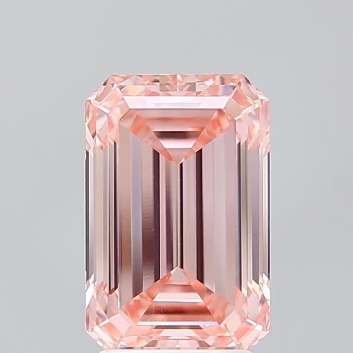 3.01 Ct. Fancy Vivid Pink Emerald Lab Grown Diamond