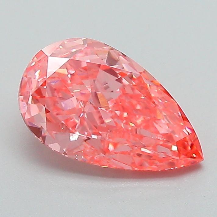 1.27 Ct. Fancy Vivid Pink Pear Lab Grown Diamond