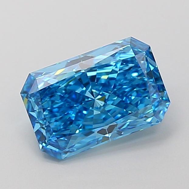 1.65 Ct. Fancy Vivid  Blue Radiant Lab Grown Diamond