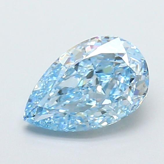 1.58 Ct. Fancy Vivid Blue Pear Lab Grown Diamond