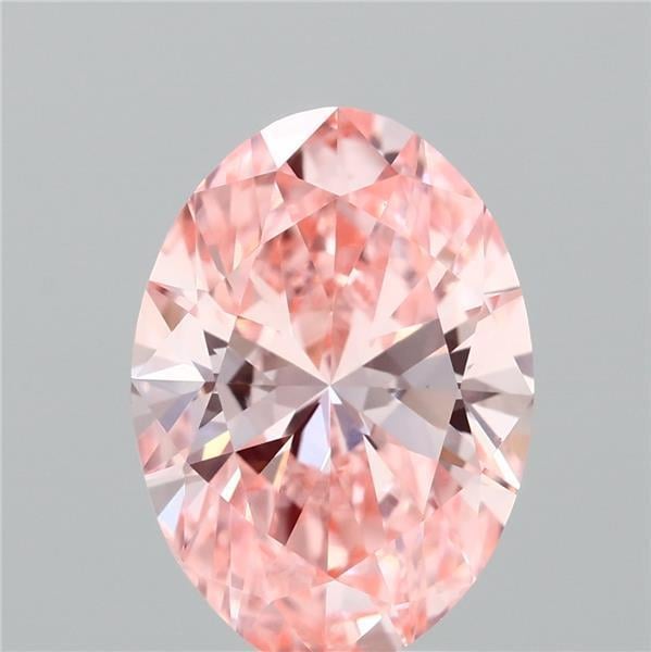 2.00 Ct. Fancy Vivid Pink Oval Lab Grown Diamond