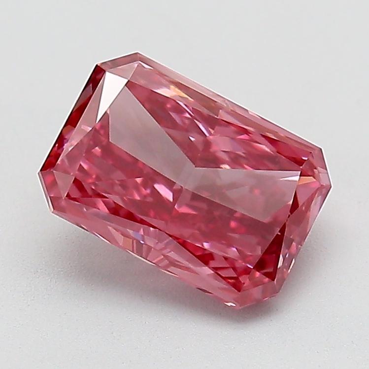 1.65 Ct. Fancy Vivid  Pink Radiant Lab Grown Diamond