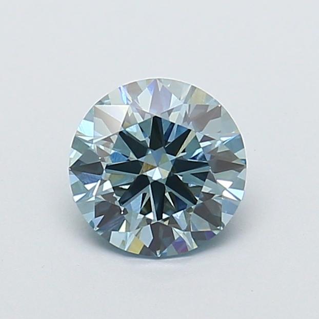 1.07 Ct. Fancy Intense  Blue Round Lab Grown Diamond