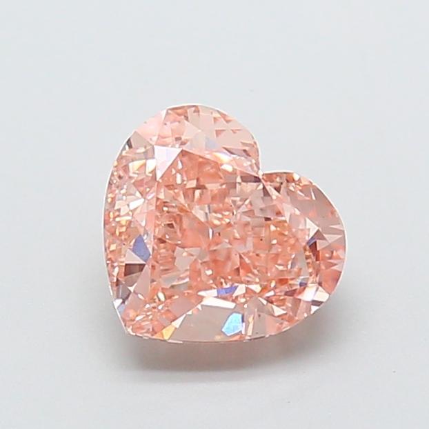 2.03 Ct. Fancy Intense  Pink Heart Lab Grown Diamond