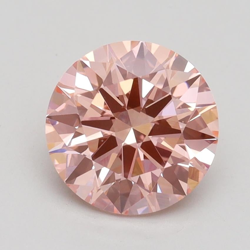 2.00 Ct. Fancy Intense Pink Round Lab Grown Diamond