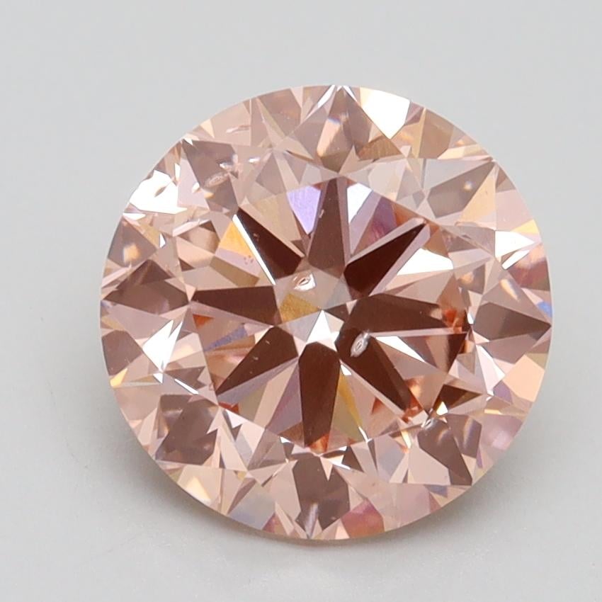2.50 Ct. Fancy Intense Pink Round Lab Grown Diamond