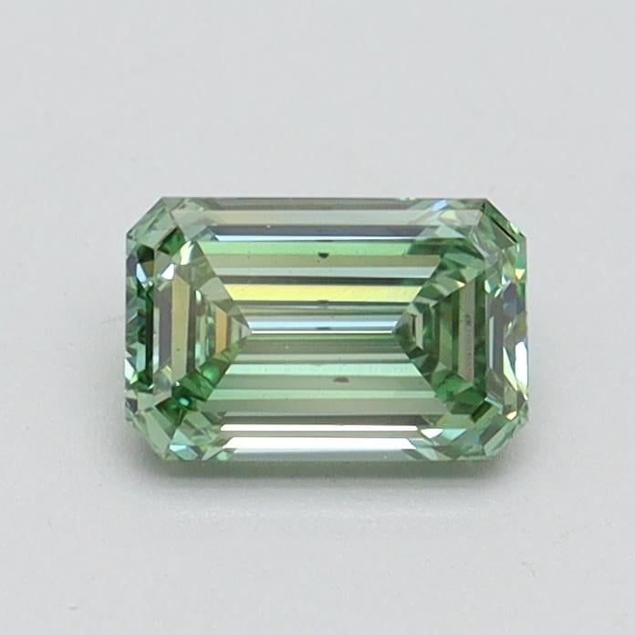 0.58 Ct. Fancy Vivid Pacific Green Emerald Lab Grown Diamond