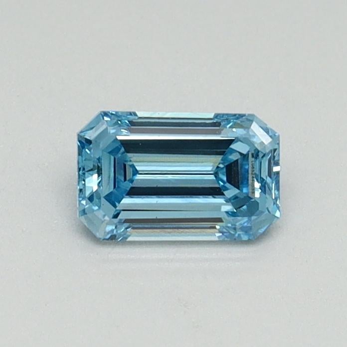 0.41 Ct. Fancy Vivid Blue Emerald Lab Grown Diamond