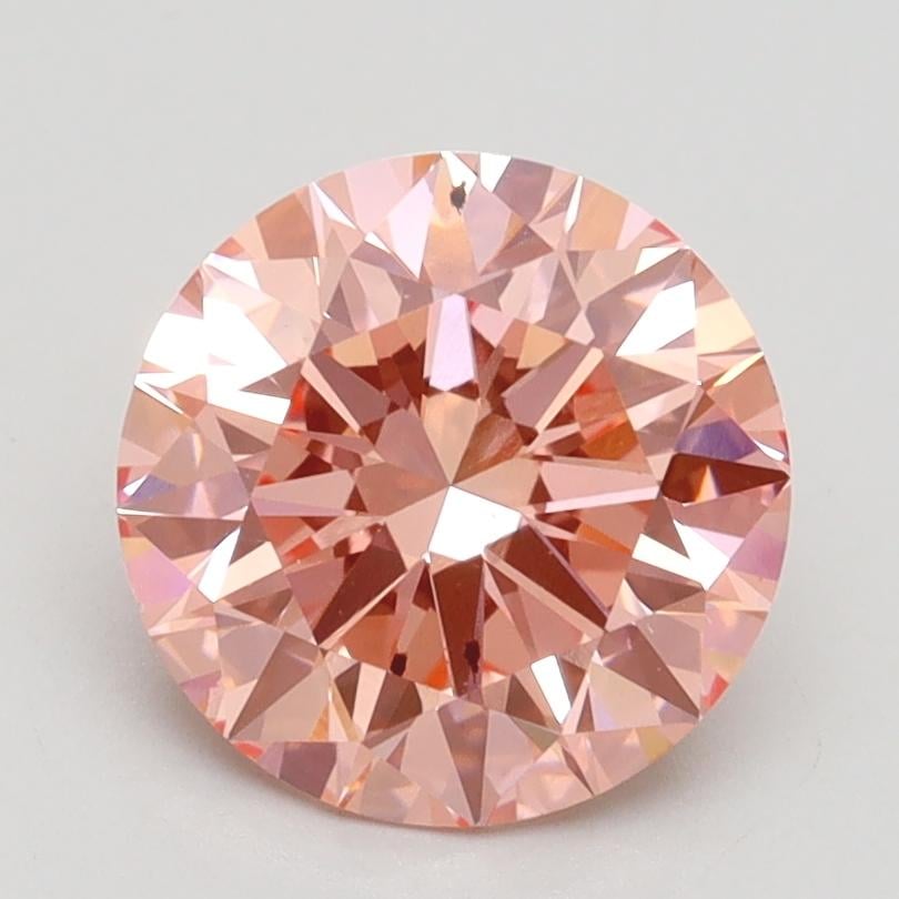 2.02 Ct. Fancy Vivid Pink Round Lab Grown Diamond