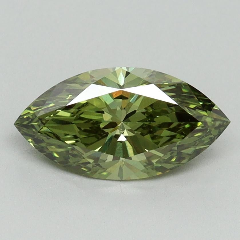 1.06 Ct. Fancy Vivid Green Marquise Lab Grown Diamond
