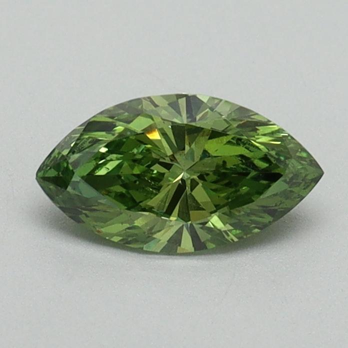 0.50 Ct. Fancy Vivid Green Marquise Lab Grown Diamond