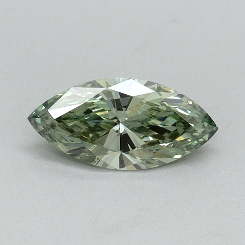 0.39 Ct. Fancy Vivid Green Marquise Lab Grown Diamond