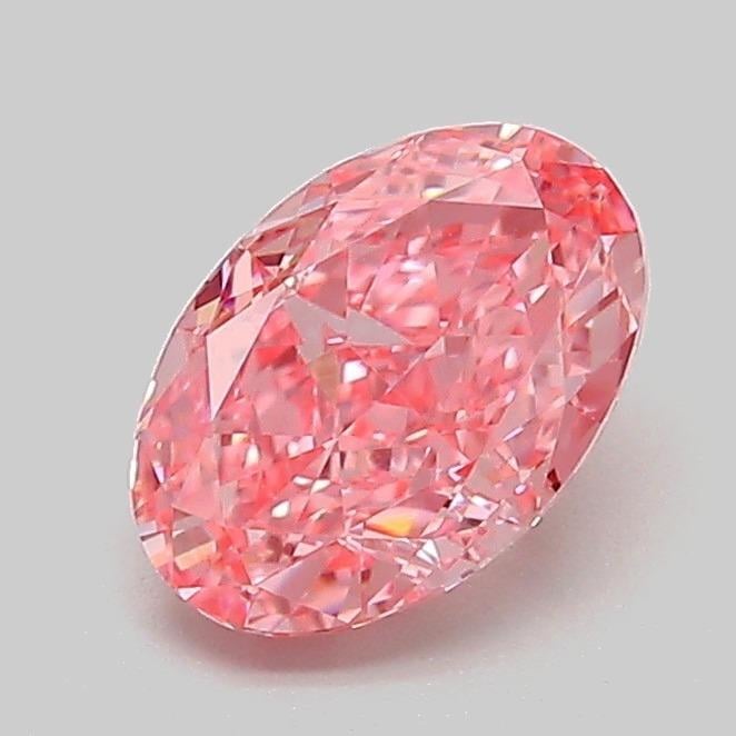 1.10 Ct. Fancy Vivid Pink Oval Lab Grown Diamond