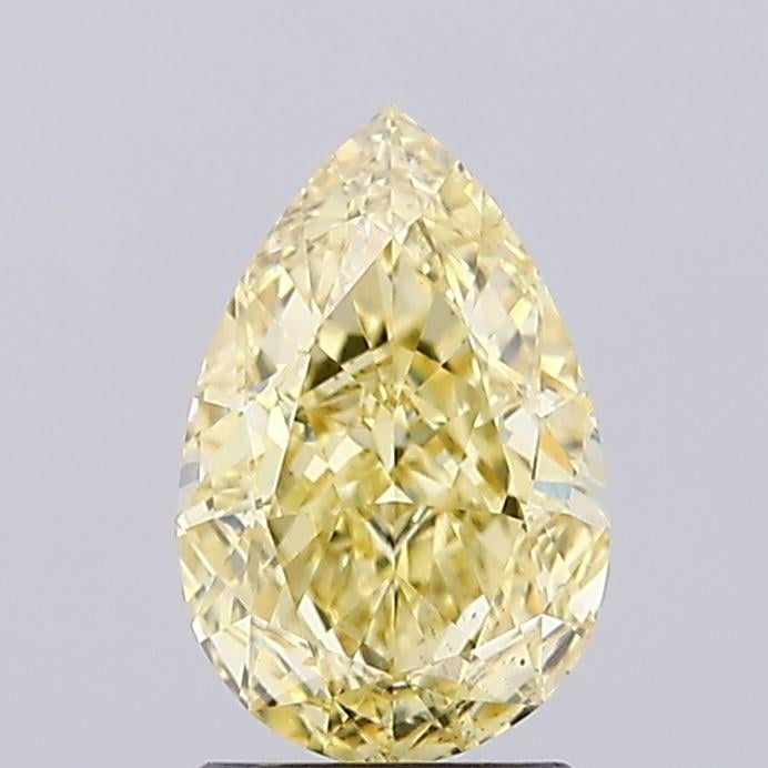 1.72 Ct. Fancy Vivid Yellow Pear Lab Grown Diamond