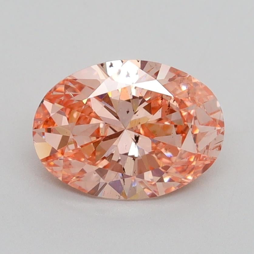 1.21 Ct. Fancy Intense Pink Oval Lab Grown Diamond