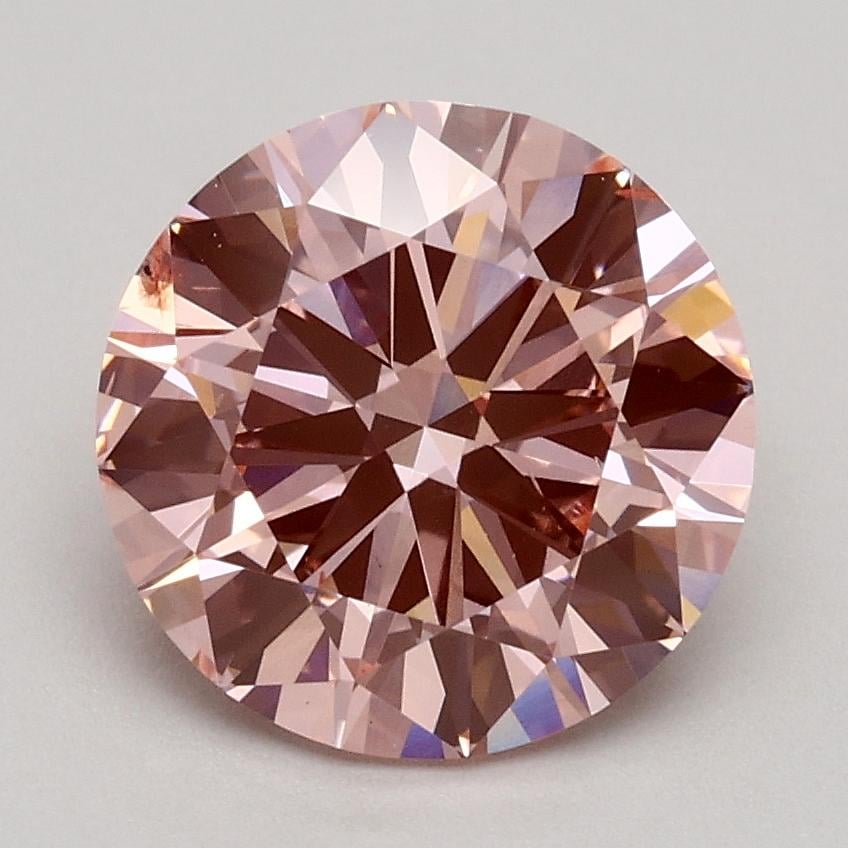 1.84 Ct. Fancy Intense Pink Round Lab Grown Diamond