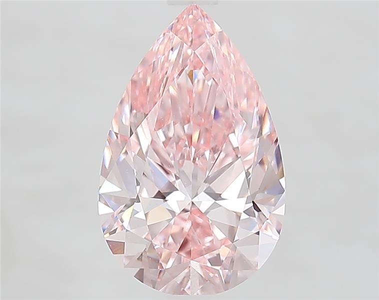 2.77 Ct. Fancy Vivid  Pink Pear Lab Grown Diamond