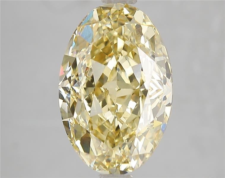 5.02 Ct. Fancy Intense Yellow Oval Lab Grown Diamond