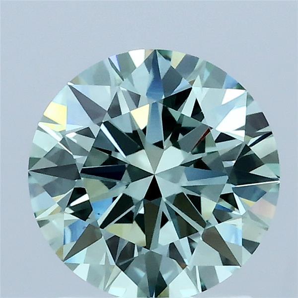 1.60 Ct. Fancy Vivid Green Round Lab Grown Diamond