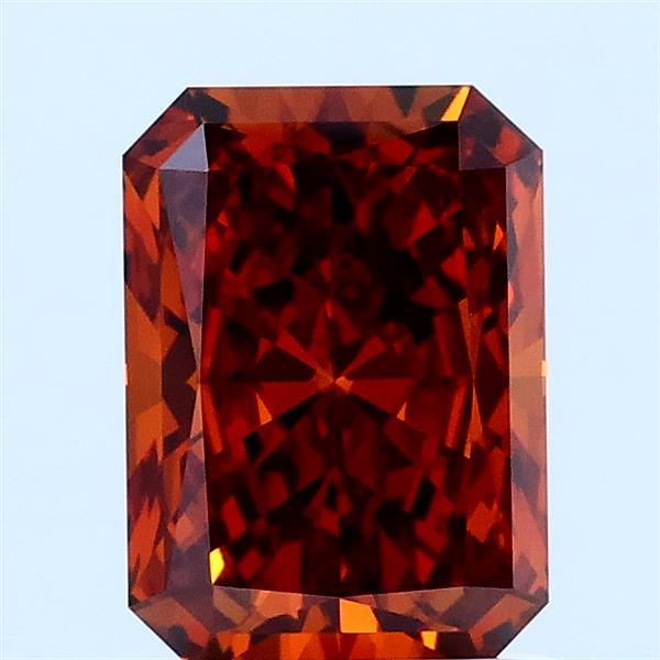1.51 Ct. Fancy Deep Orange Radiant Lab Grown Diamond