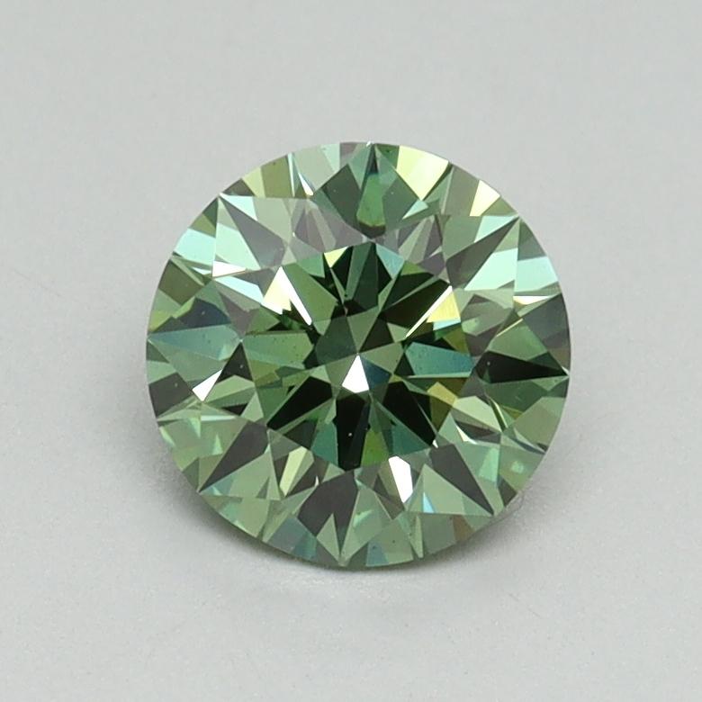 0.94 Ct. Fancy Vivid Green Round Lab Grown Diamond