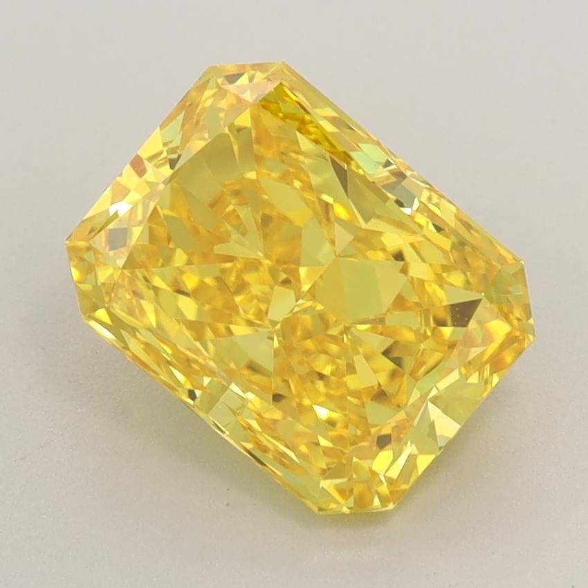 2.12 Ct. Fancy Vivid  Yellow Radiant Lab Grown Diamond