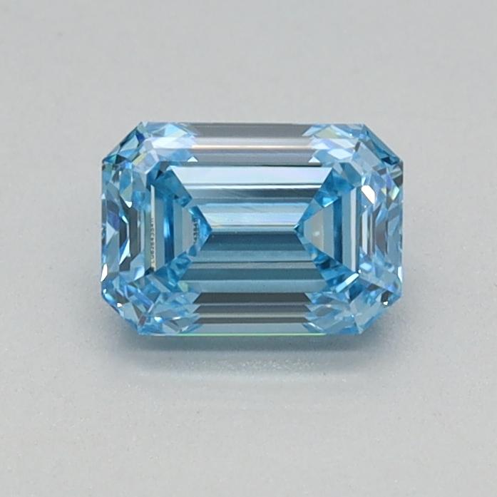 0.44 Ct. Fancy Vivid Blue Emerald Lab Grown Diamond