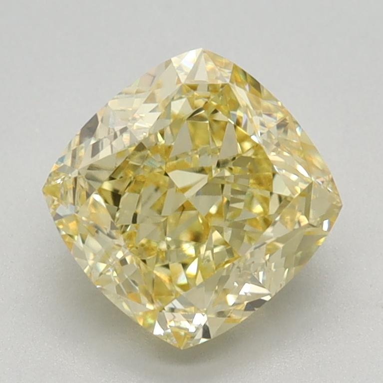 1.54 Ct. Fancy Intense Yellow Cushion Lab Grown Diamond