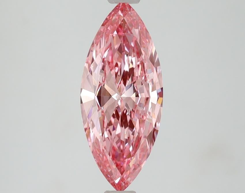 1.50 Ct. Fancy Vivid Pink Marquise Lab Grown Diamond