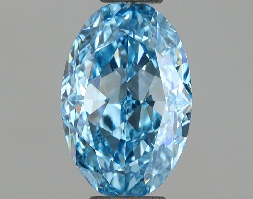 1.07 Ct. Fancy Vivid Blue Oval Lab Grown Diamond
