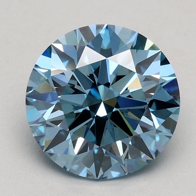 1.49 Ct. Fancy Intense Blue Round Lab Grown Diamond