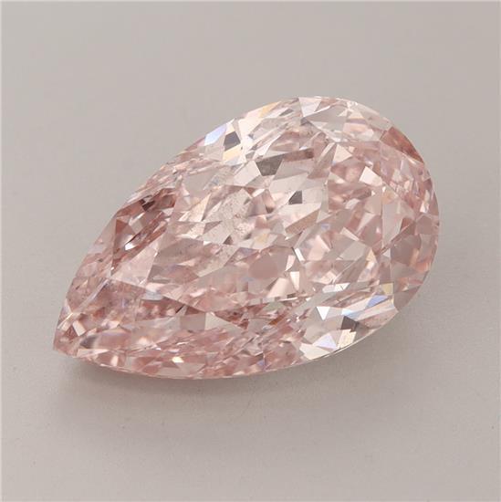 6.03 Ct. Fancy Intense Pink Pear Lab Grown Diamond
