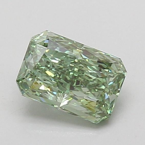 1.00 Ct. Fancy Vivid Green Radiant Lab Grown Diamond