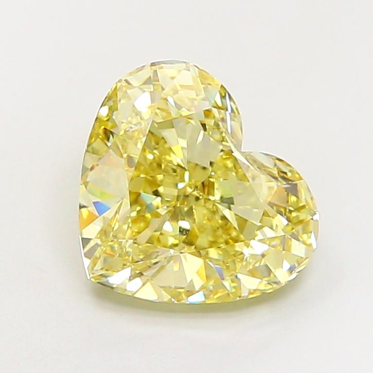 5.50 Ct. Fancy Yellow Heart Lab Grown Diamond