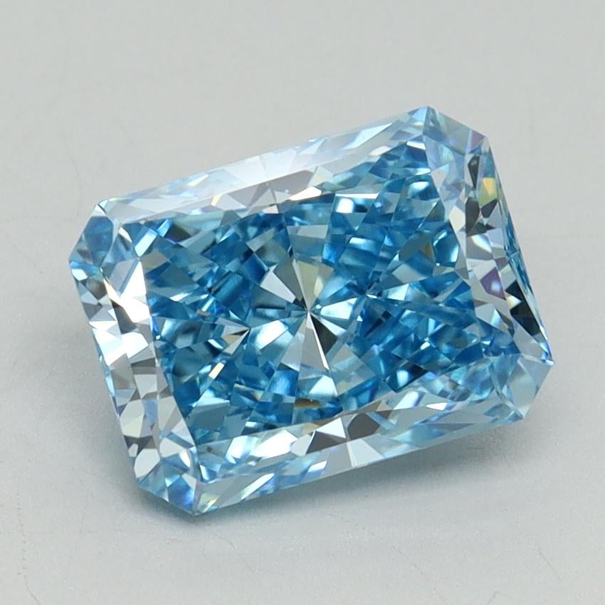 2.25 Ct. Fancy Vivid Blue Radiant Lab Grown Diamond