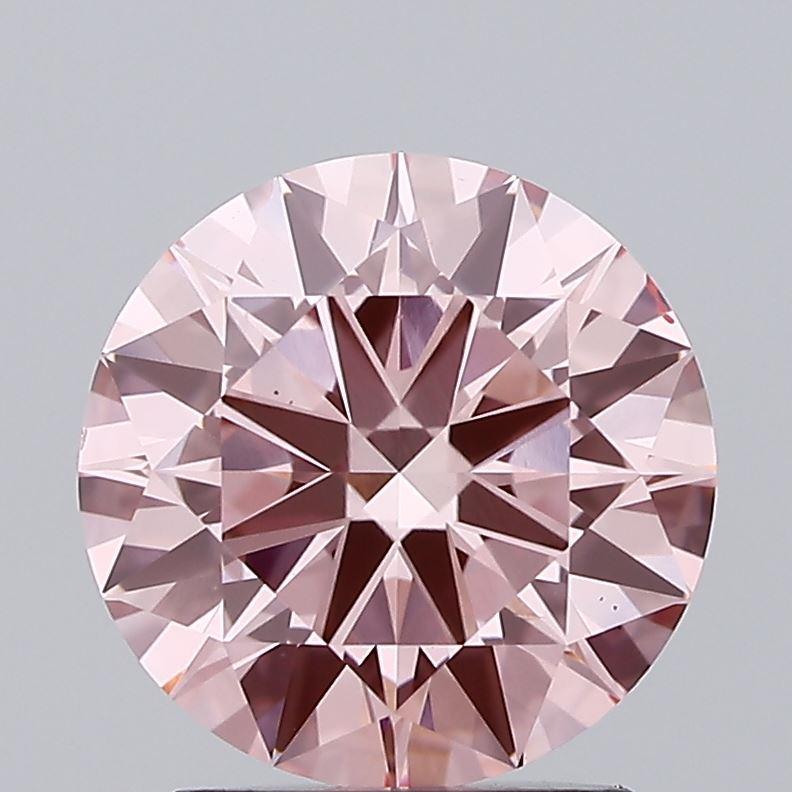 2.00 Ct. Fancy Intense Pink Round Lab Grown Diamond