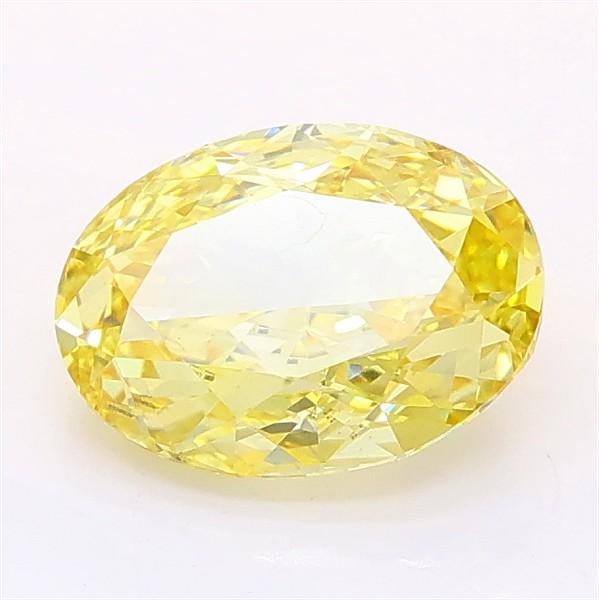 1.50 Ct. Fancy Intense Yellow Oval Lab Grown Diamond