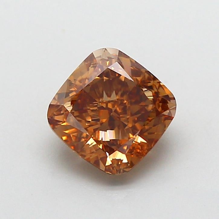1.58 Ct. Fancy Light  Brown Cushion Lab Grown Diamond