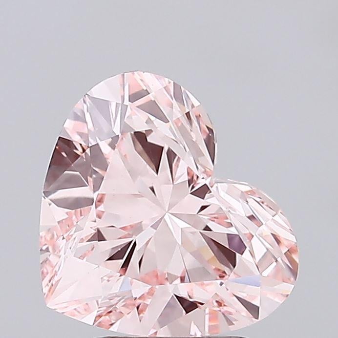 2.61 Ct. Fancy Pink Heart Lab Grown Diamond