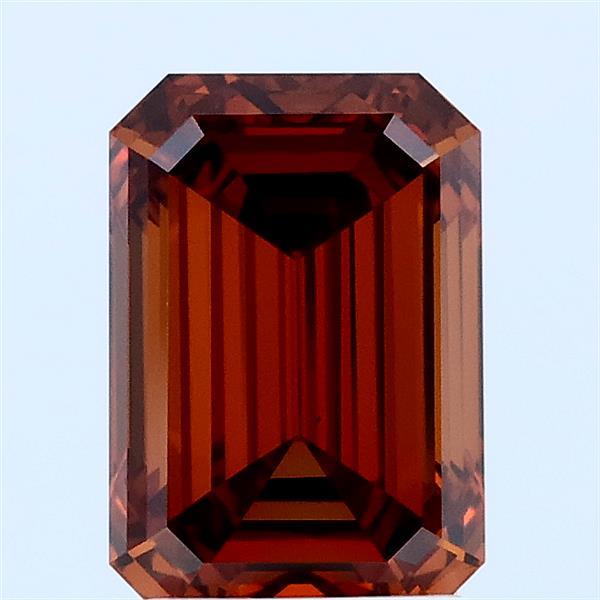 2.01 Ct. Fancy Deep Orange Emerald Lab Grown Diamond
