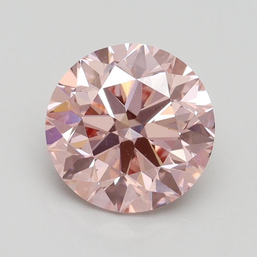 2.00 Ct. Fancy Intense Pink Round Lab Grown Diamond