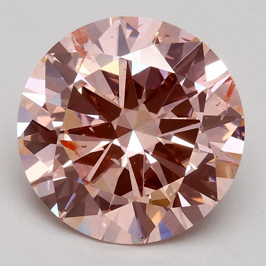 3.00 Ct. Fancy Intense Pink Round Lab Grown Diamond