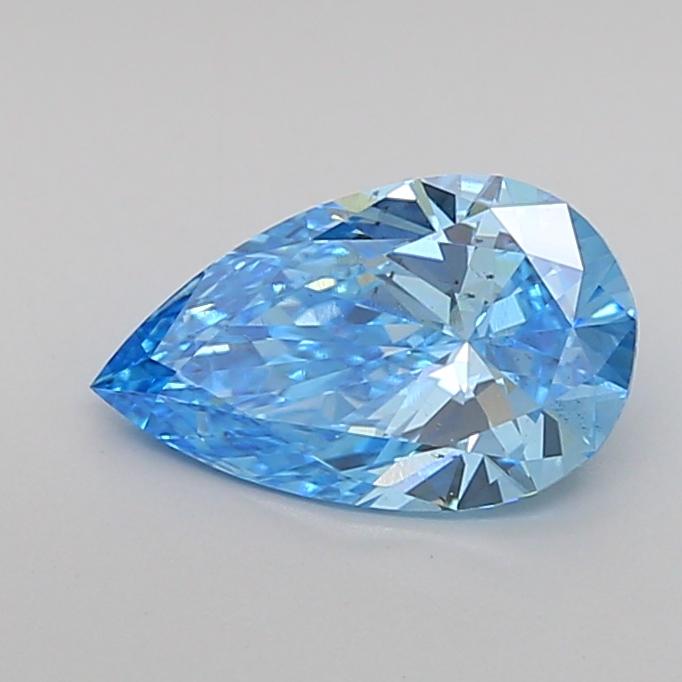 1.0 Ct. Fancy Vivid Blue Pear Lab Grown Diamond