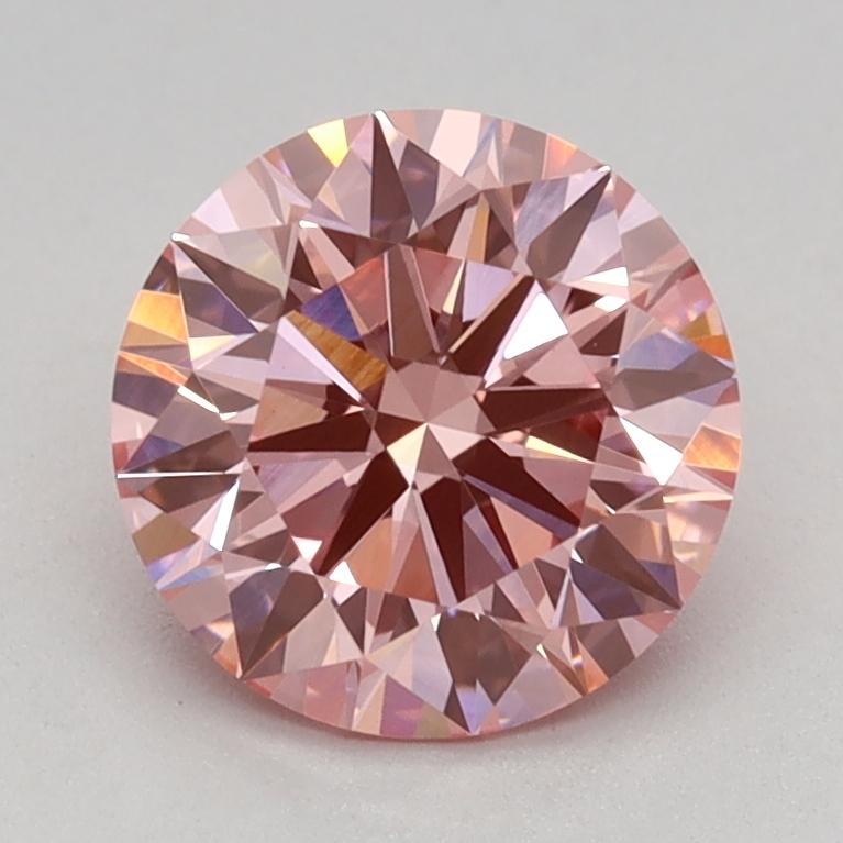 1.16 Ct. Fancy Vivid Pink Round Lab Grown Diamond