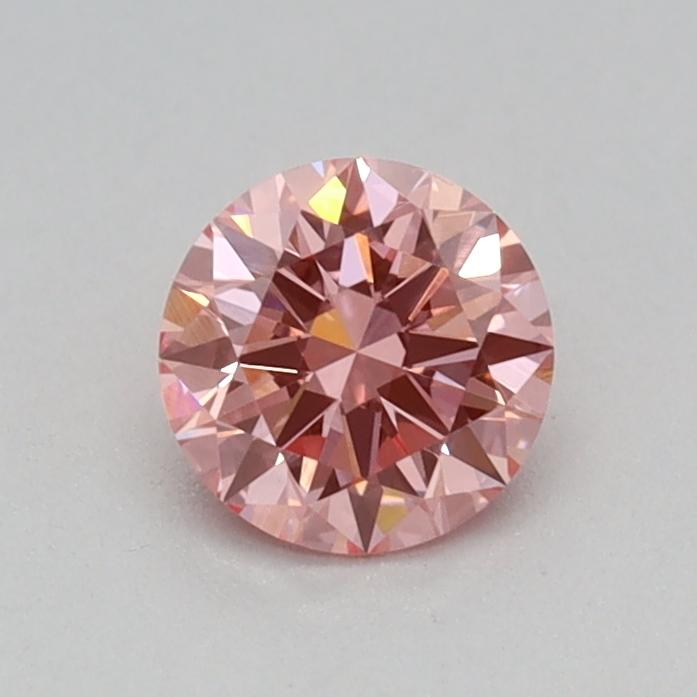 0.29 Ct. Fancy Vivid Pink Round Lab Grown Diamond
