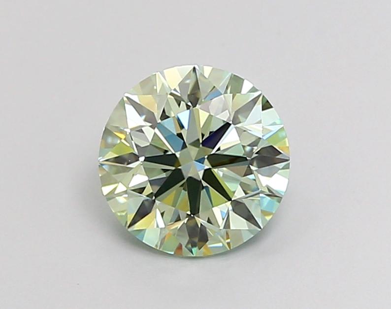 1.53 Ct. Fancy Bluish Green Round Lab Grown Diamond