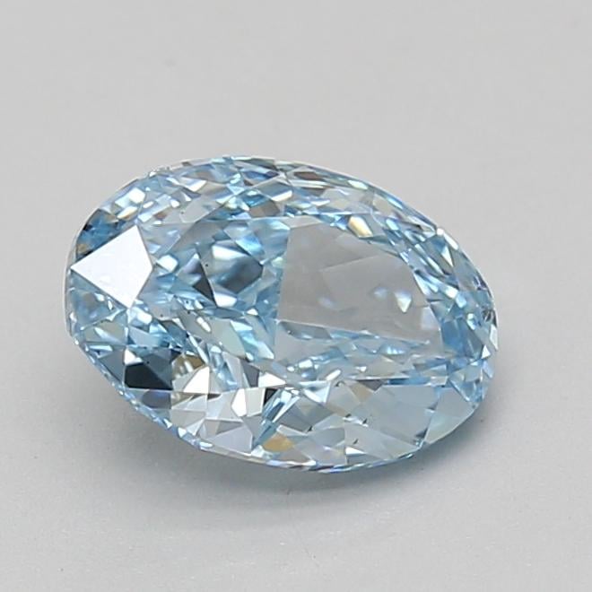 1.51 Ct. Fancy Vivid Blue Oval Lab Grown Diamond